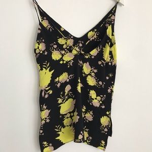 Topshop floral spaghetti string top.